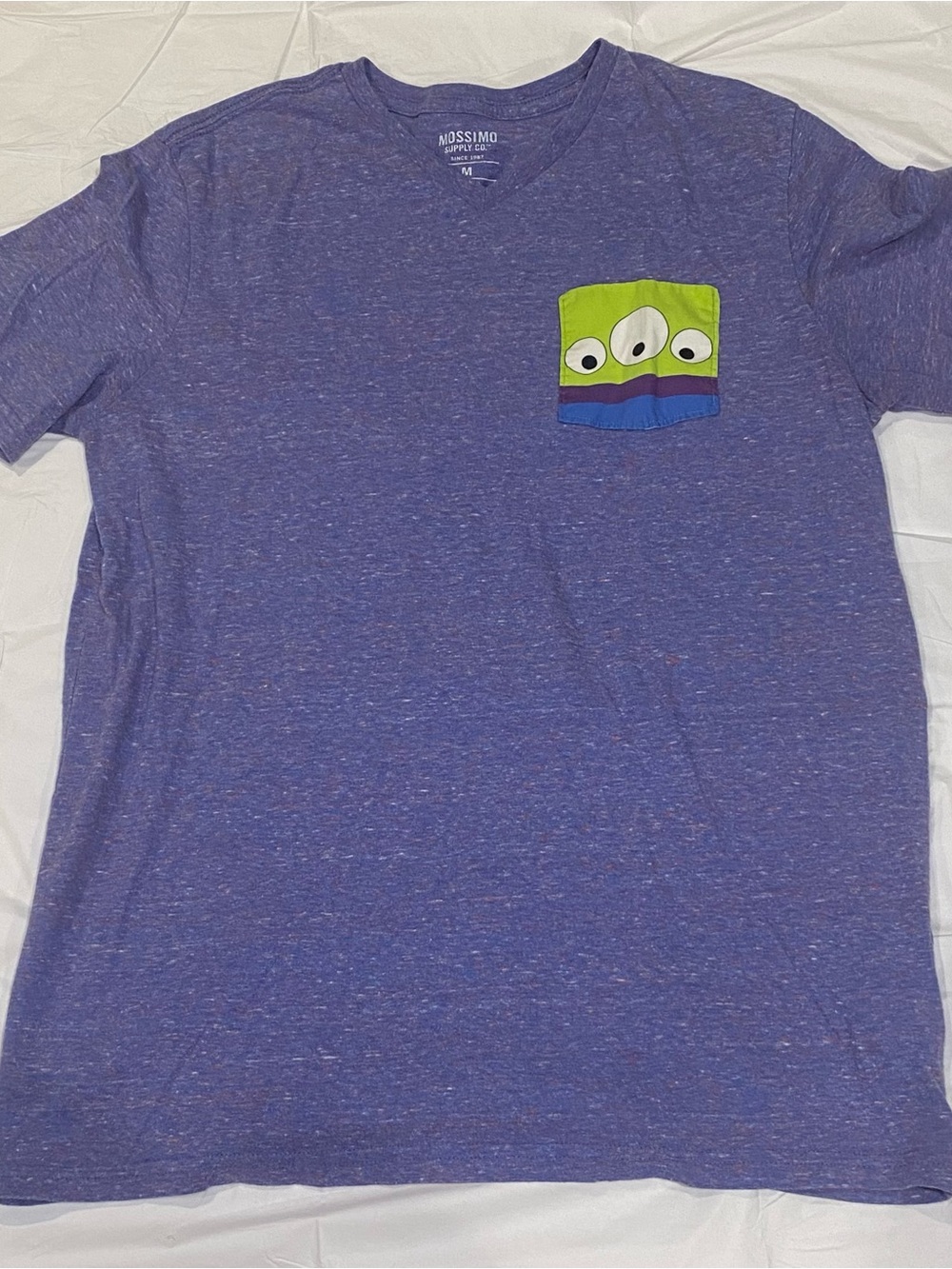 Mossimo Supply Co. Heather Purple Tee with Toy Story Alien Womens Medium